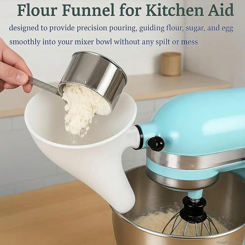 🔥Christmas 50% OFF - ✨Flour Funnel for Kitchen Aid Stand Mixer